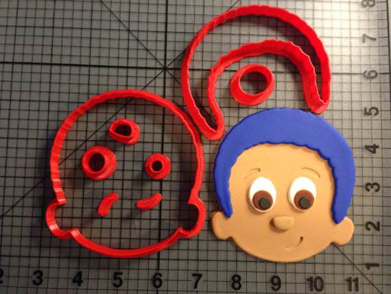 Bubble Guppies Goby Cookie Cutter Set (Cartoon Character 180)