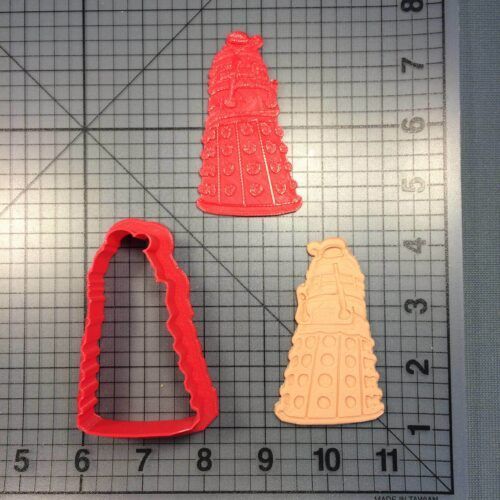 Doctor Who Dalek Cookie Cutter and Stamp