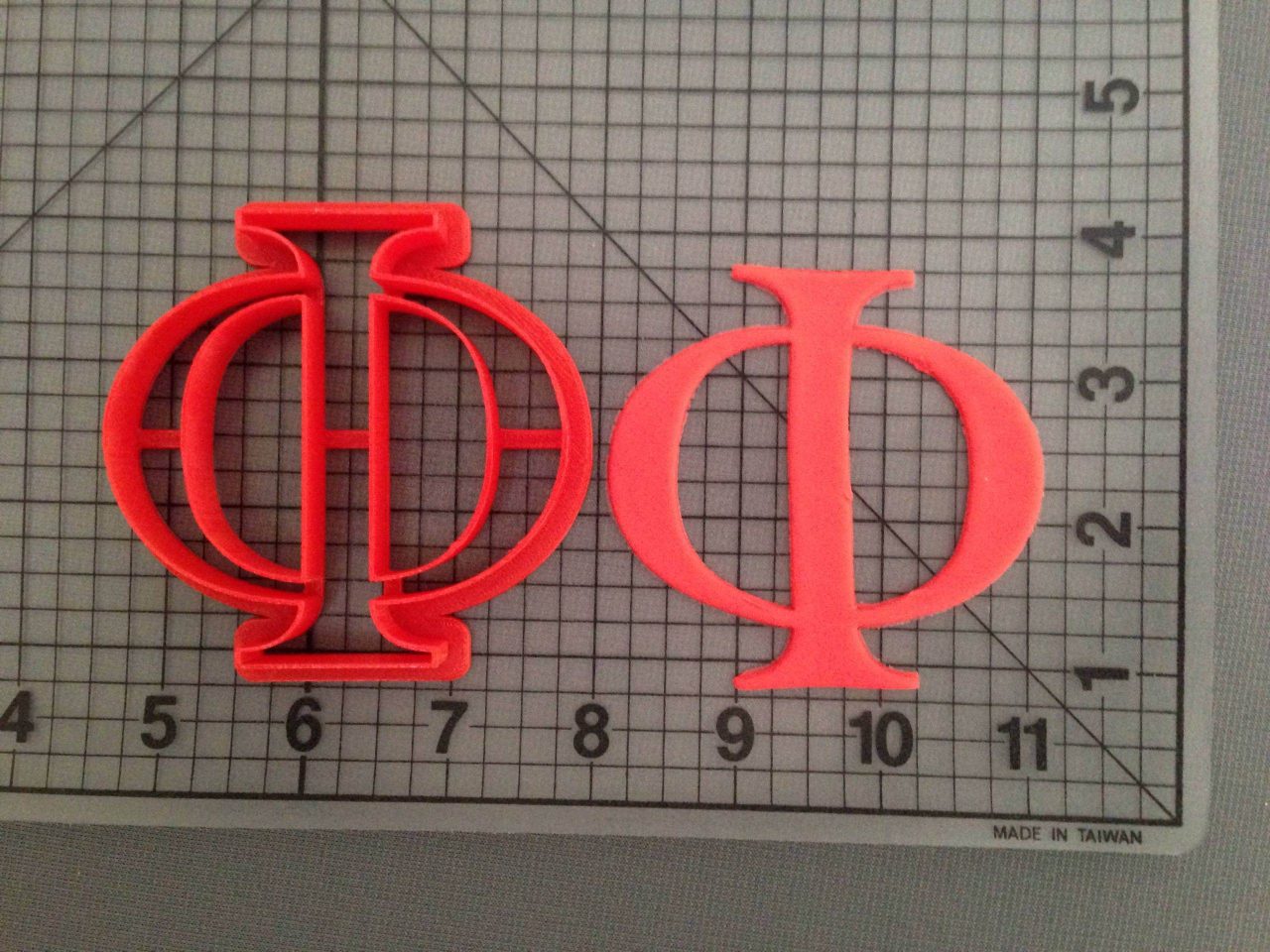 Greek Letter Phi Cookie Cutter