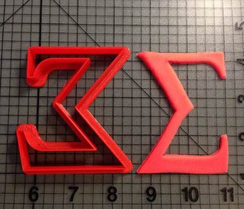 Greek Letter Sigma Cookie Cutter