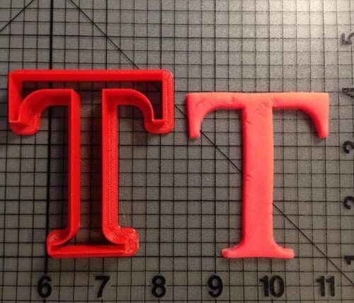 Greek Letter Tau Cookie Cutter