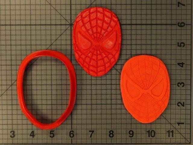 Spiderman Face Cookie Cutter and Stamp