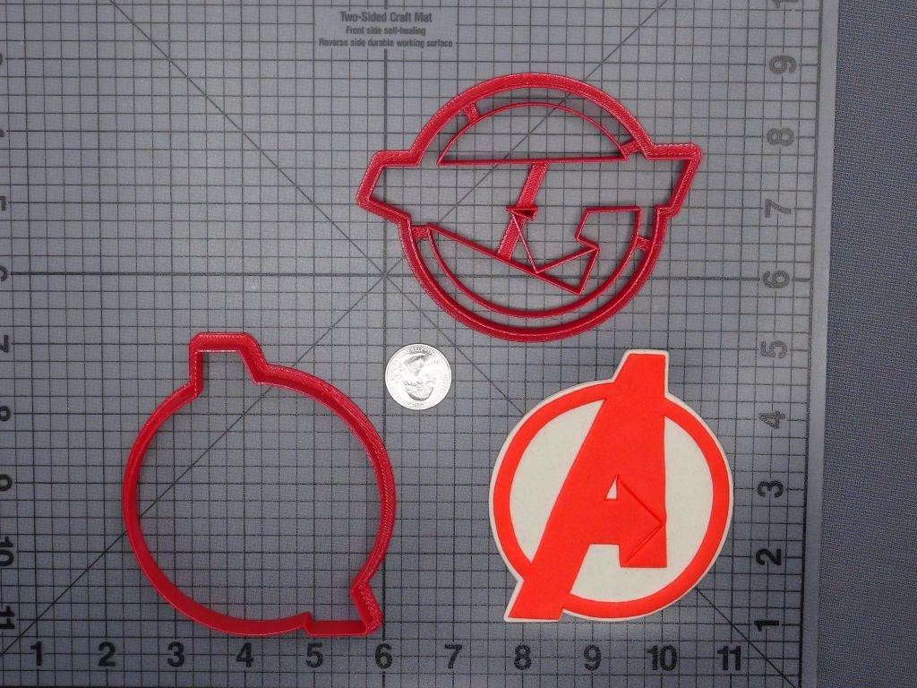 Avengers Logo 266-B897 Cookie Cutter Set