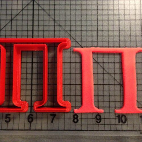 Greek Letter Pi Cookie Cutter