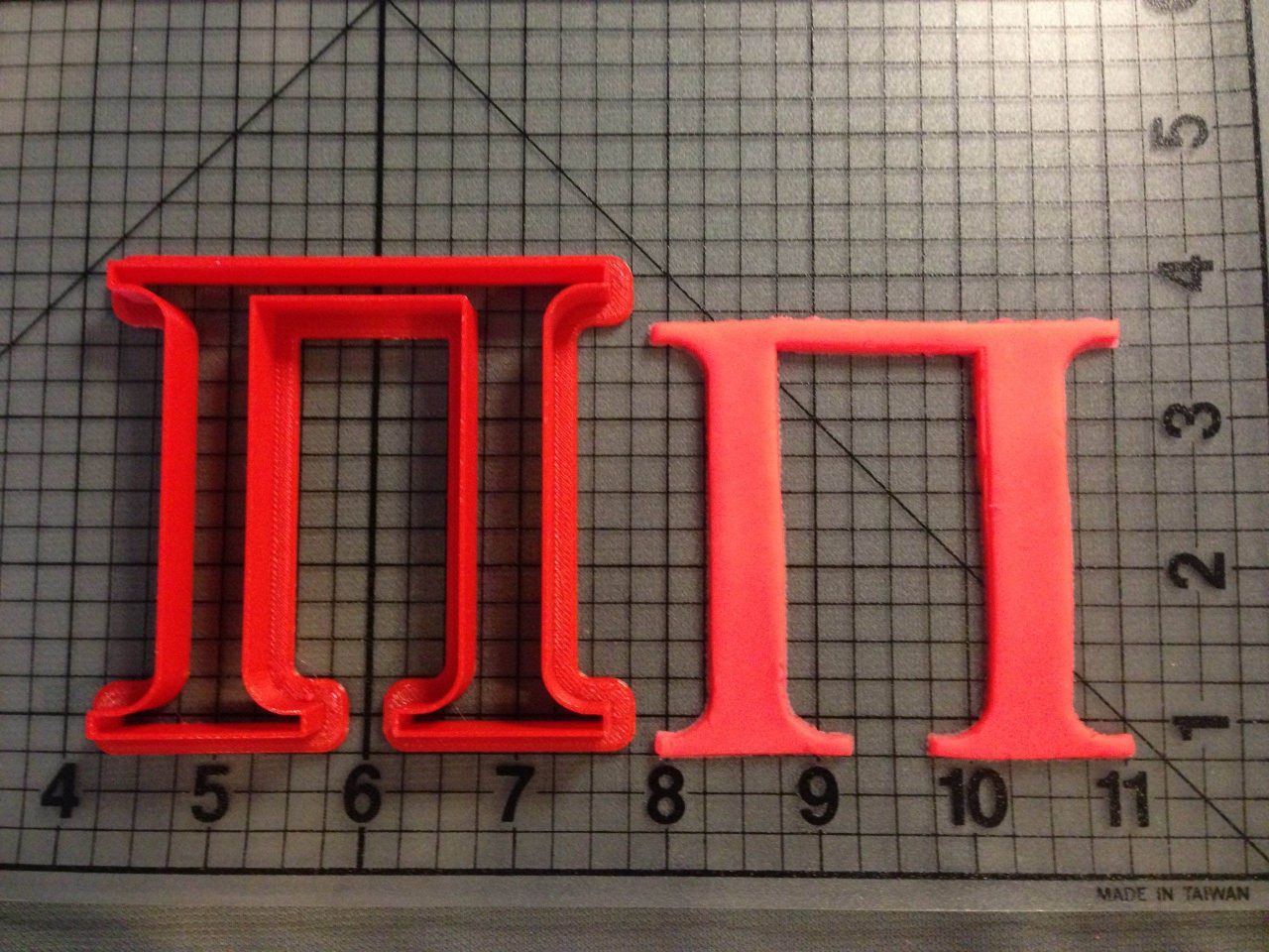 Greek Letter Pi Cookie Cutter