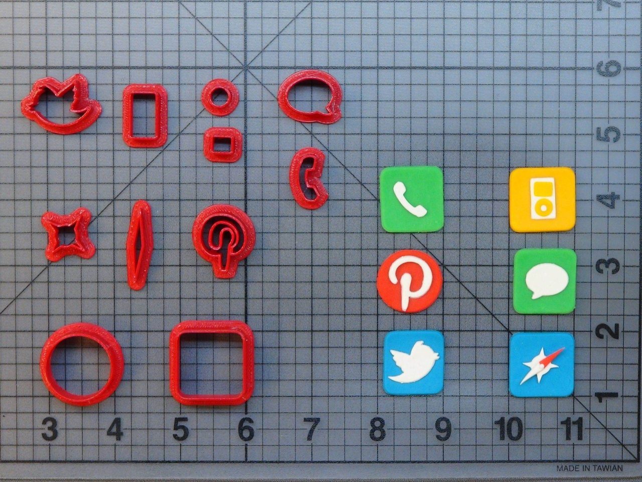 Application Icons 266-A486 Cookie Cutter Set