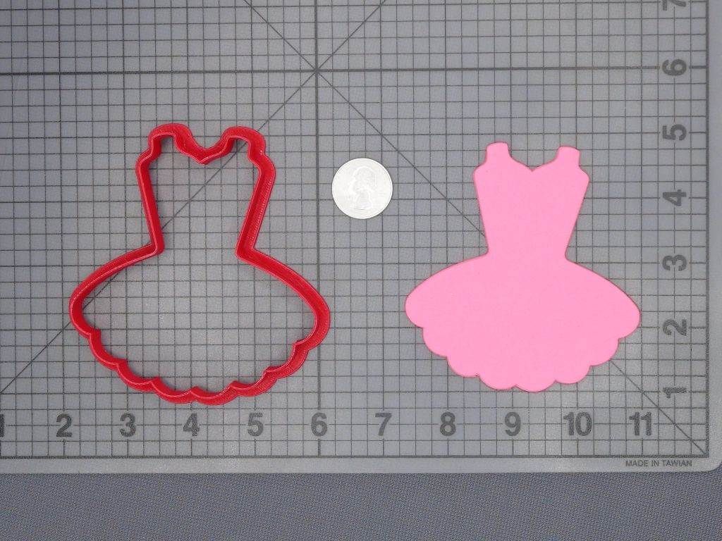 Ballet Leotard with Tutu 266-C965 Cookie Cutter Silhouette