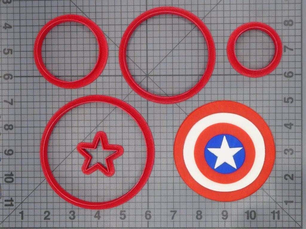 Captain America Shield 266-B522 Cookie Cutter Set