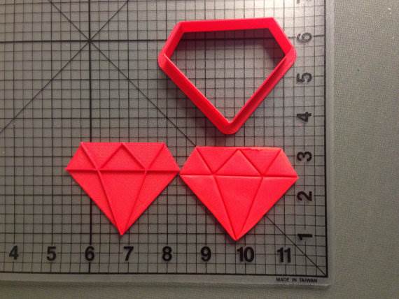 JB_Diamond Cookie Cutter and Stamp