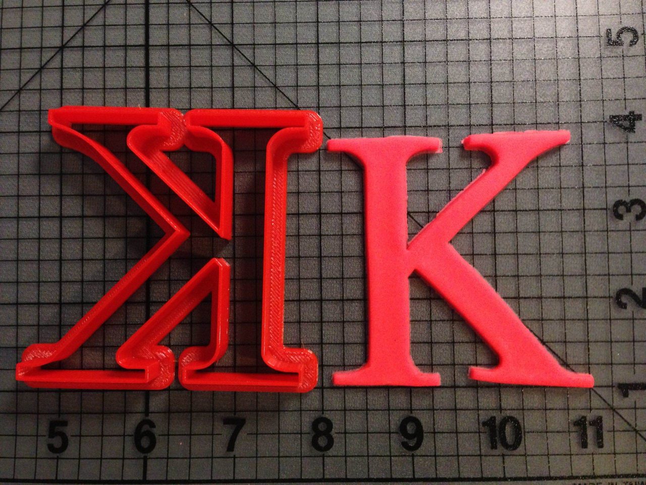 Greek Letter Kappa Cookie Cutter