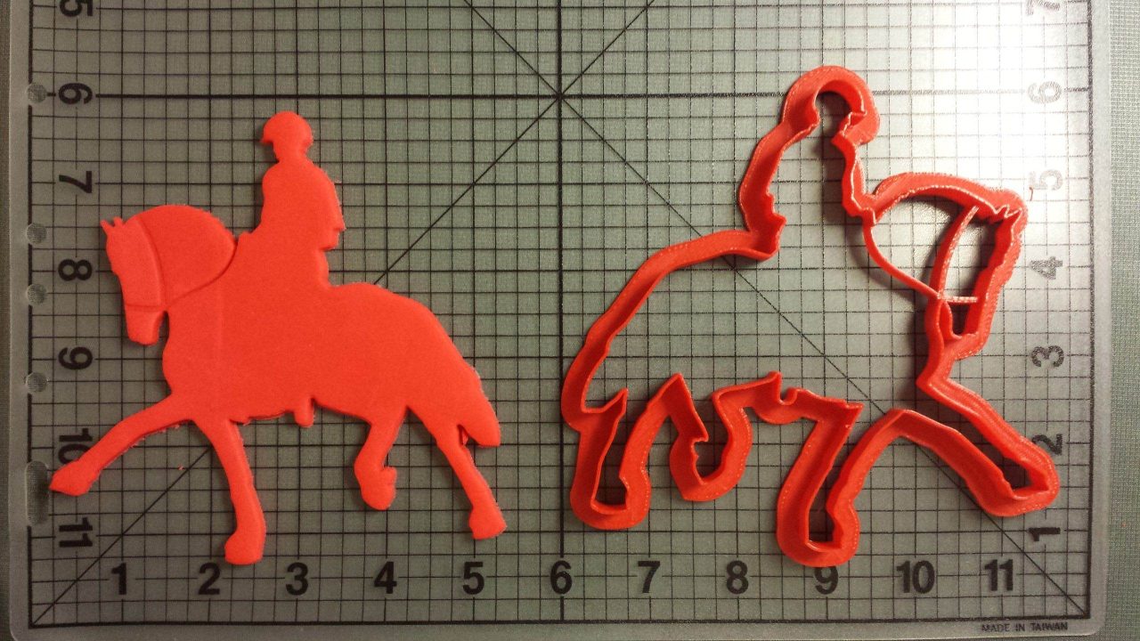Horse and Rider Cookie Cutter