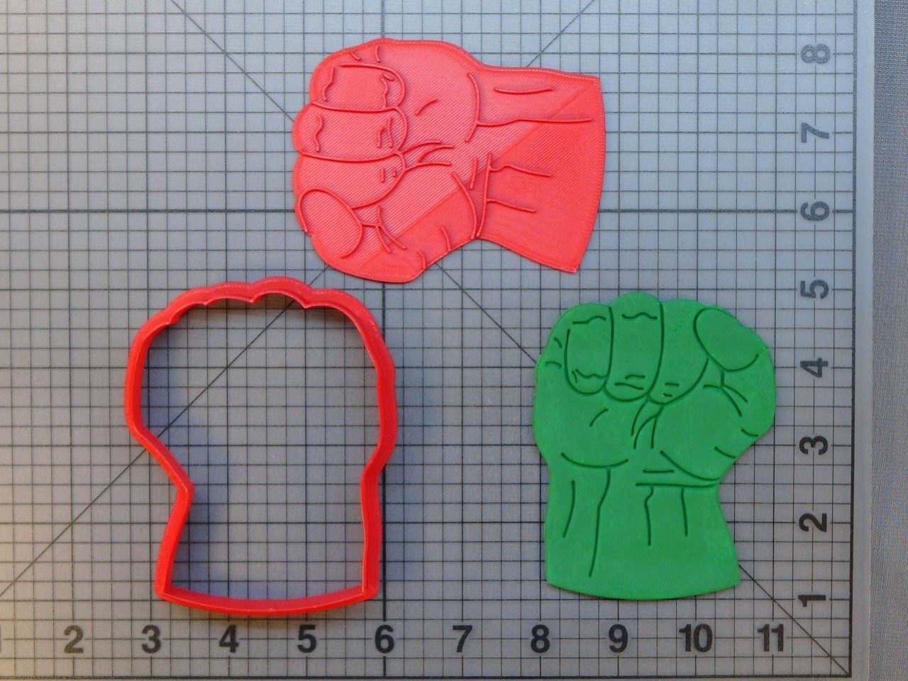 Hulk Fist 266-A029 Cookie Cutter and Stamp (4 inch)