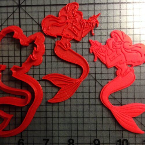 Little Mermaid- Ariel Cookie Cutter and Stamp