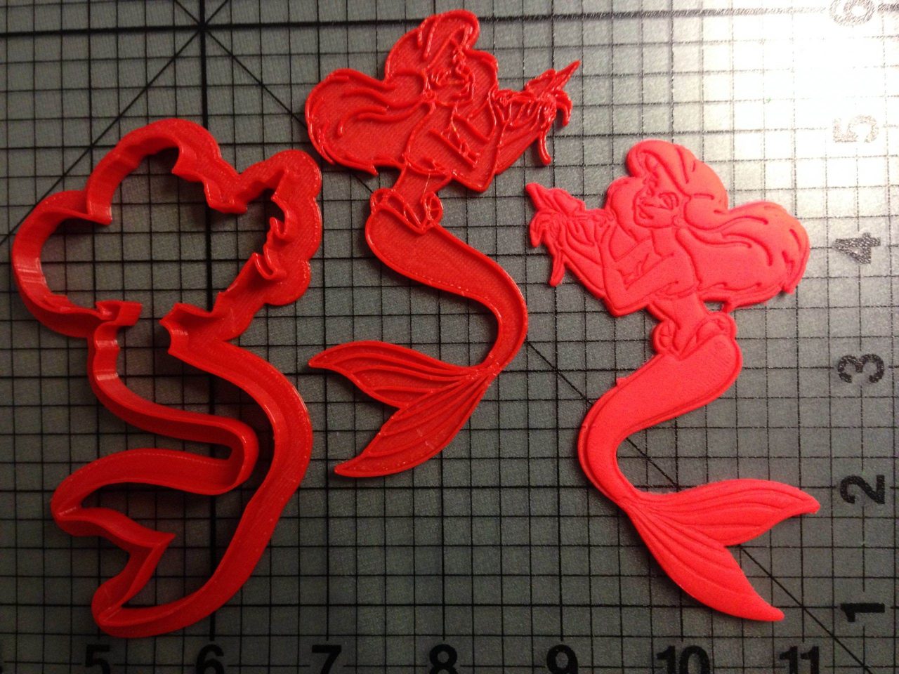 Little Mermaid- Ariel Cookie Cutter and Stamp