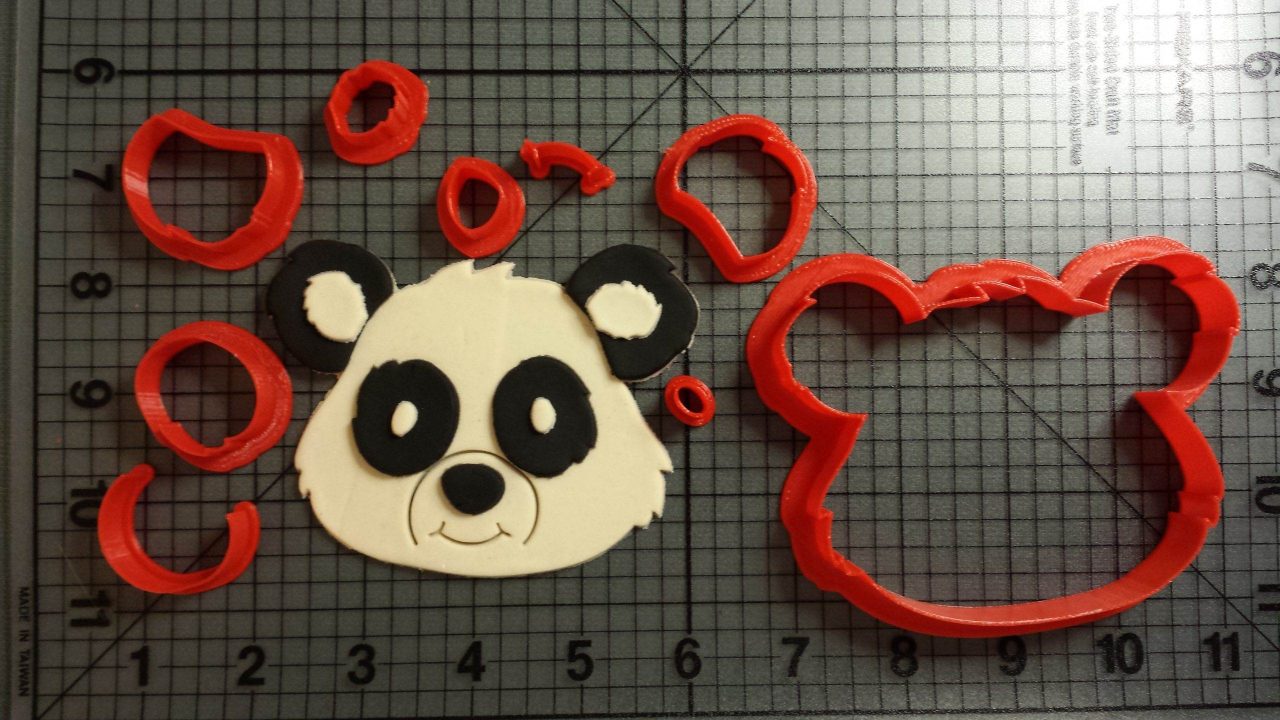 Panda Face Cookie Cutter Set