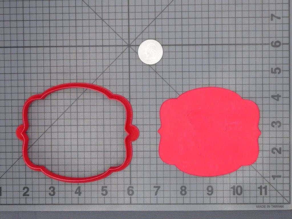 Plaque Shape 266-D596 Cookie Cutter Silhouette