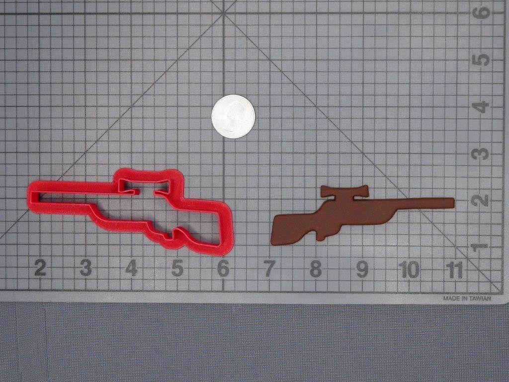 Rifle Gun 266-F825 Cookie Cutter Silhouette
