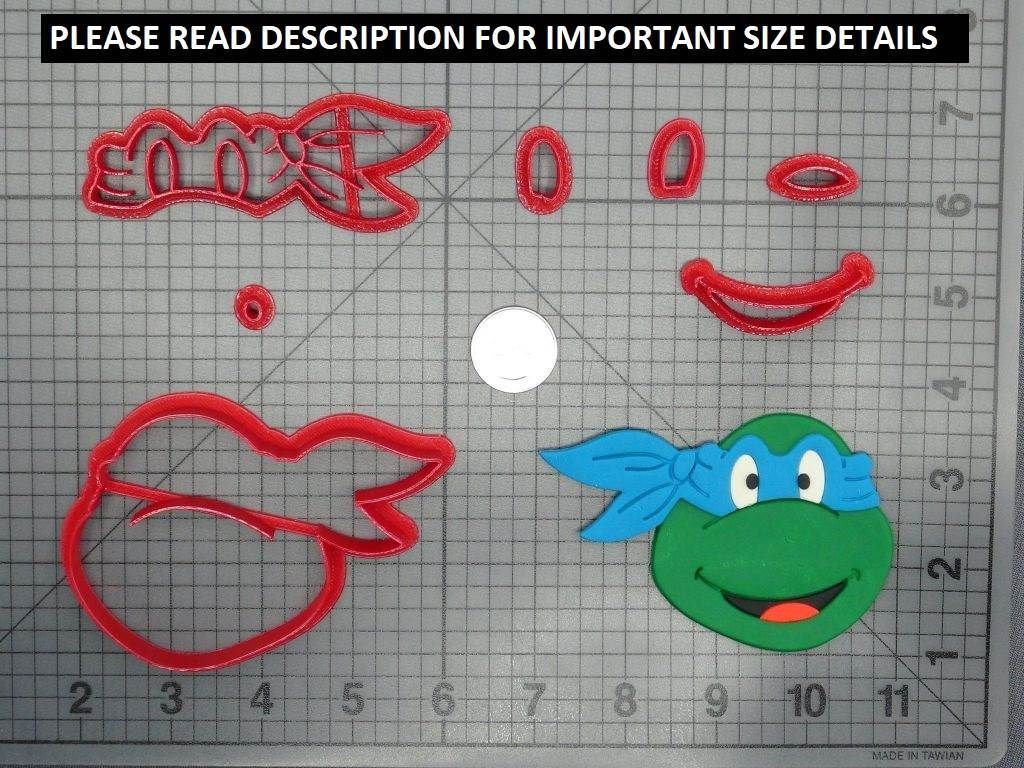 Teenage Mutant Ninja Turtles Happy Face 266-B916 Cookie Cutter SetIMPORTANT