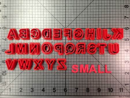 Arial Bold Font Uppercase Cookie Cutters (4)