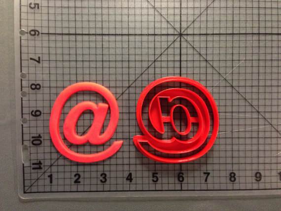 At @ Sign Cookie Cutter