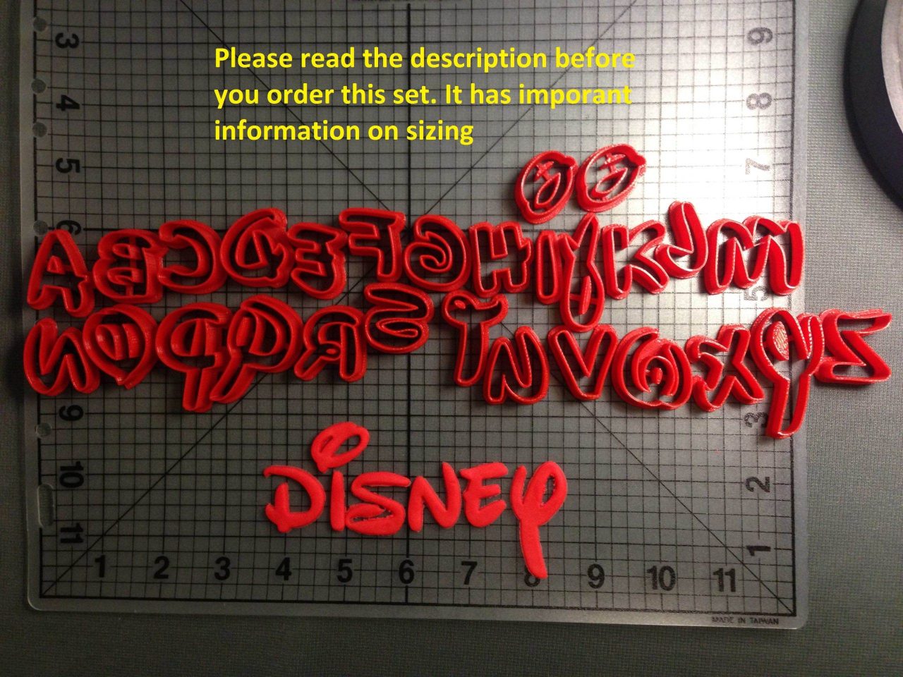 disney alphabet lowercase description