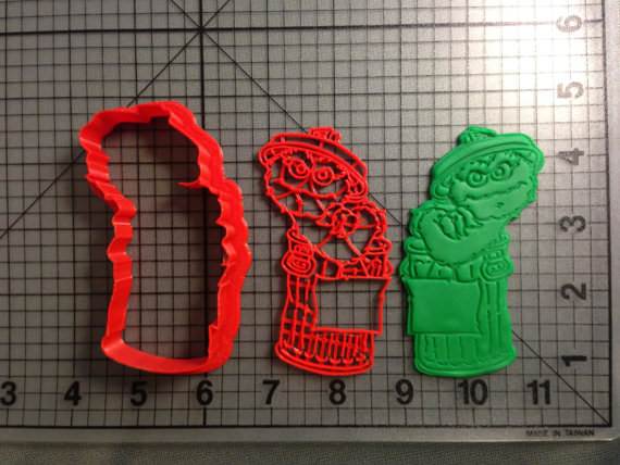 Oscar the Grouch Cookie Cutter Set