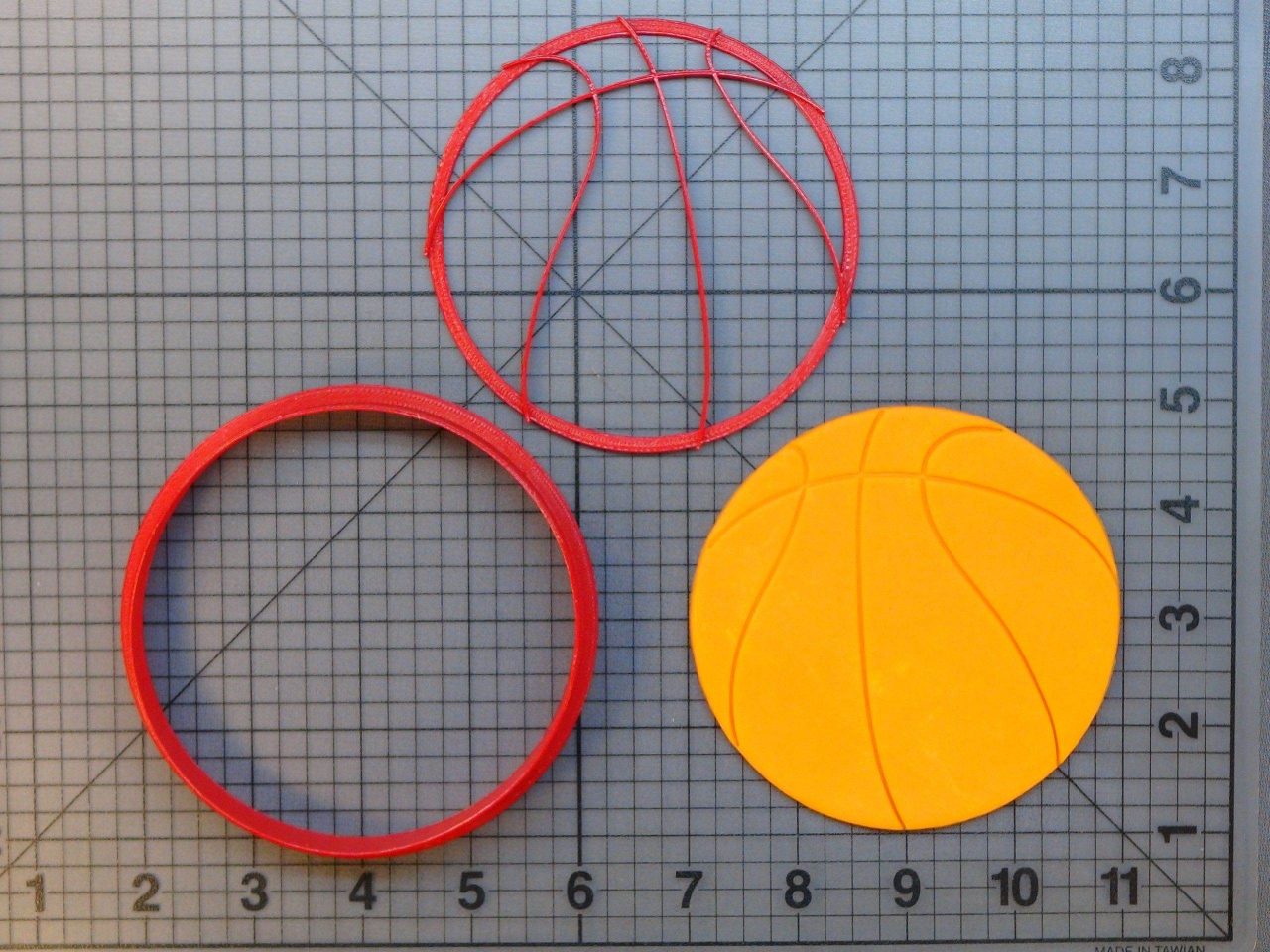 Basketball 266-816 Cookie Cutter and Stamp (4 inch)