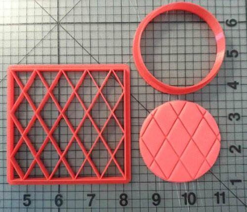 Quilted Diamond Imprint Cookie Cutter Set
