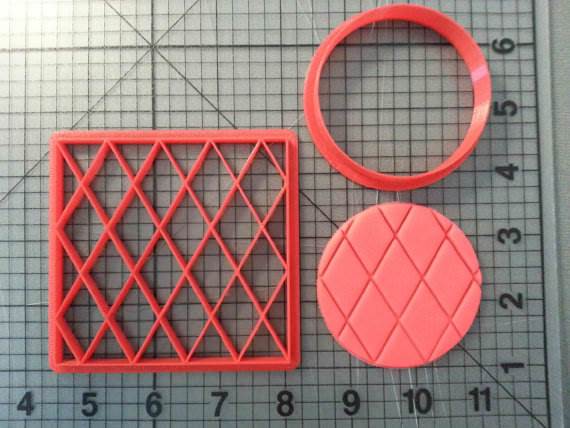 Quilted-Diamond-Imprint-Cookie-Cutter-Set