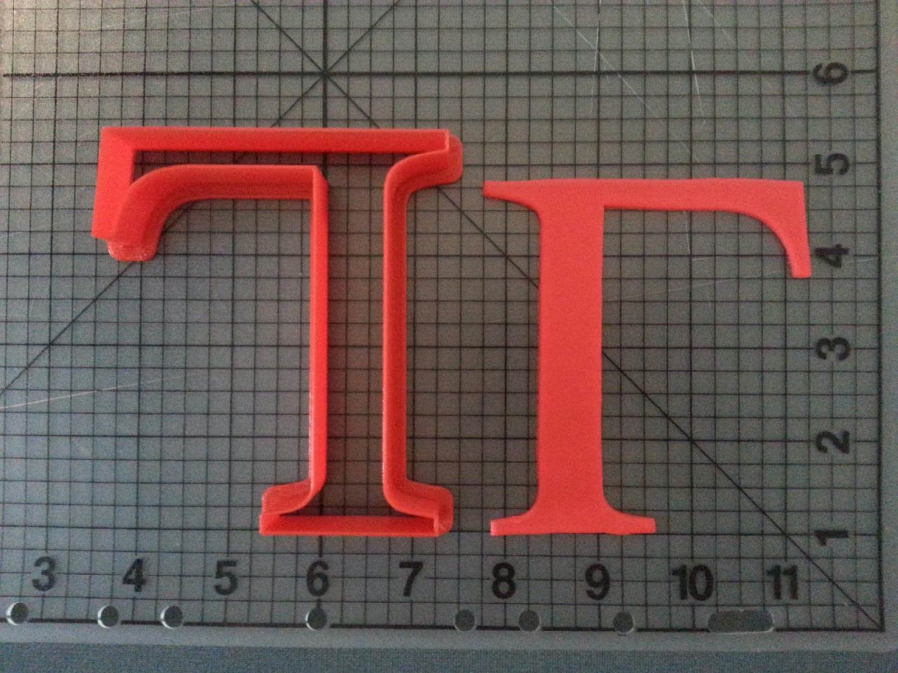 Greek Letter Gamma Cookie Cutter