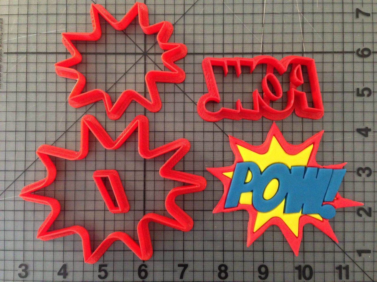 Pow Sign - Pow 266-B937 Cookie Cutter Set (4 inch)