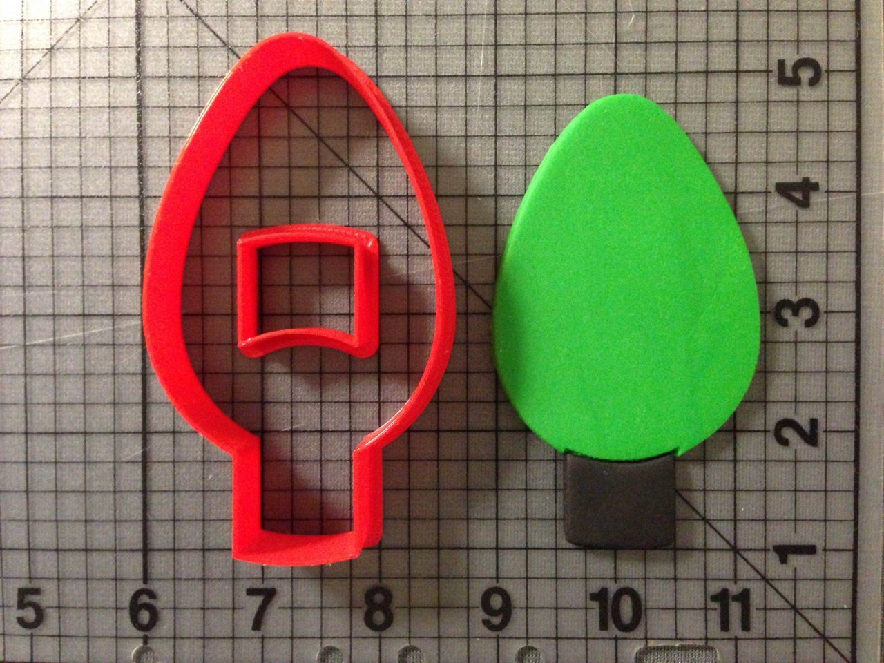 Christmas Light Cookie Cutter Set