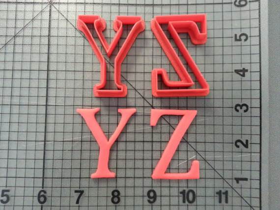 Cambria Math Font Uppercase Cookie Cutters - Image 3