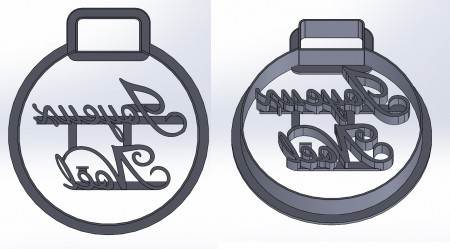 French Christmas Ornament Cookie Cutter Set