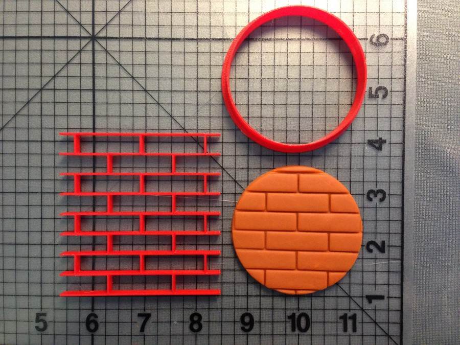 Brick Imprint Cookie Cutter Set
