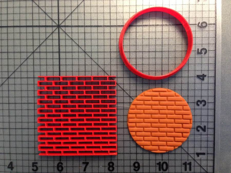 Brick Imprint Cookie Cutter Set