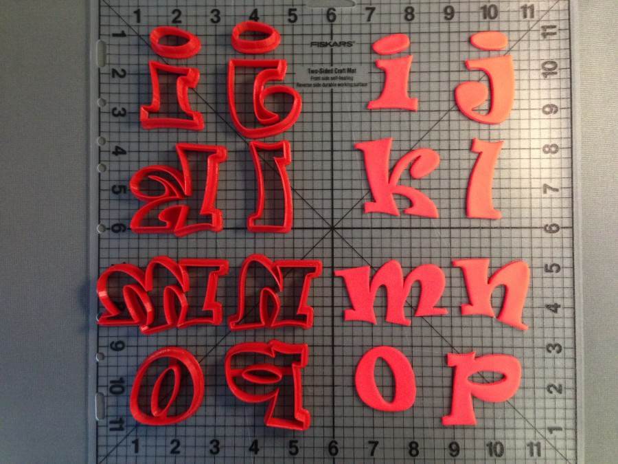 Ravi Font Lowercase Cookie Cutters (1)