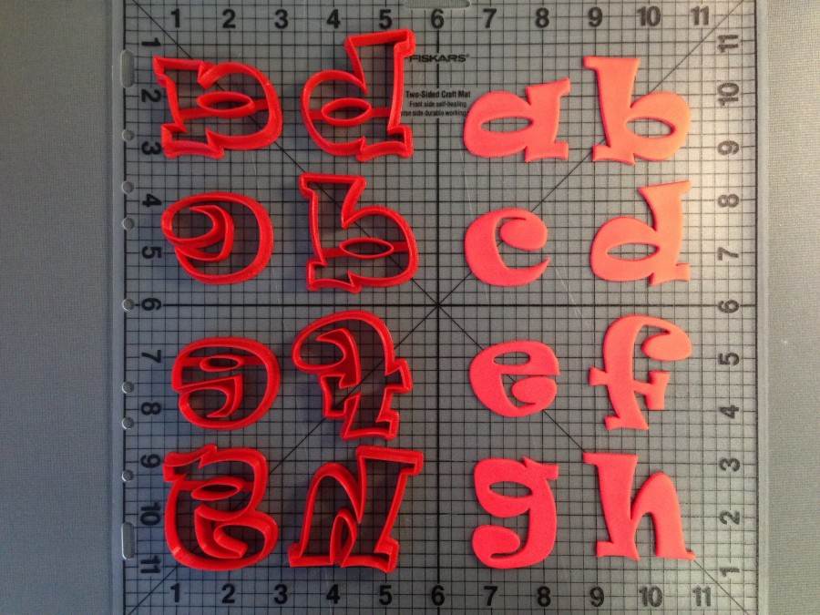 Ravi Font Lowercase Cookie Cutters (1)