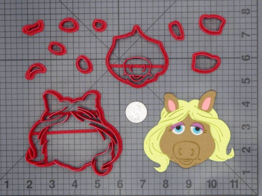 The Muppet Show - Miss Piggy Head 266-A954 Cookie Cutter Set