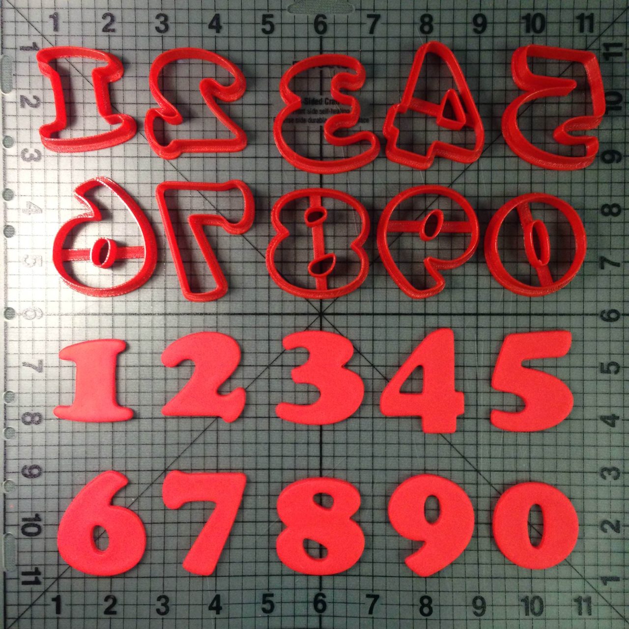 Cooper Number Cookie Cutters