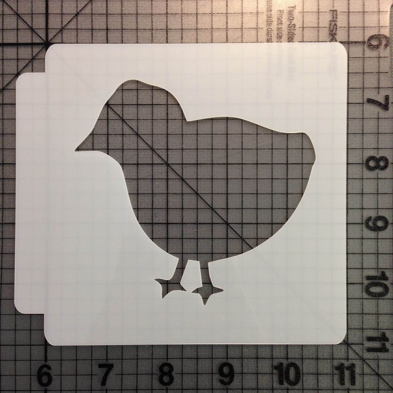 Baby Hen Stencil 100