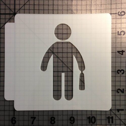 Business Man Stencil 100