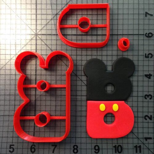 Mickey Letter B Cookie Cutter Set