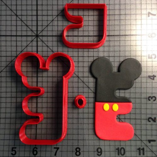 Mickey Letter E Cookie Cutter Set