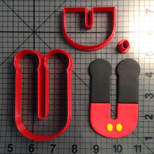 Mickey Letter U Cookie Cutter Set