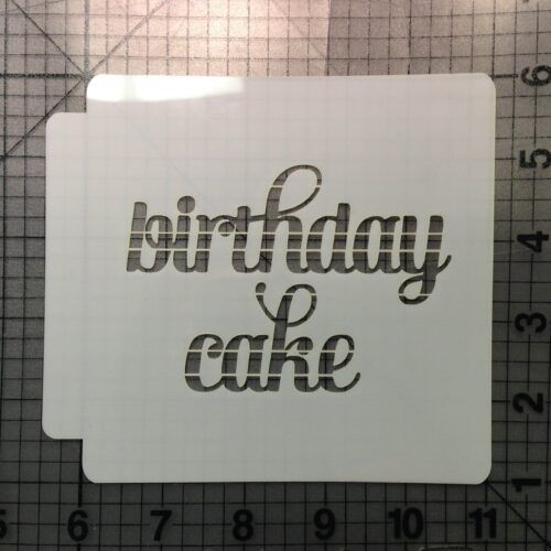 Birthday Cake Stencil 100