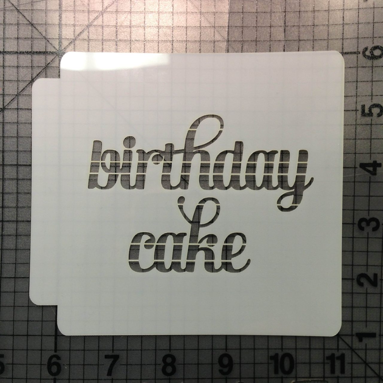 Birthday Cake Stencil 100