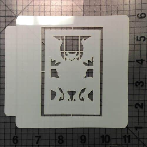Halloween Demon Stencil 100