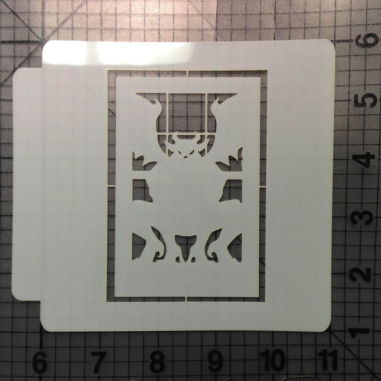 Halloween Demon Stencil 100