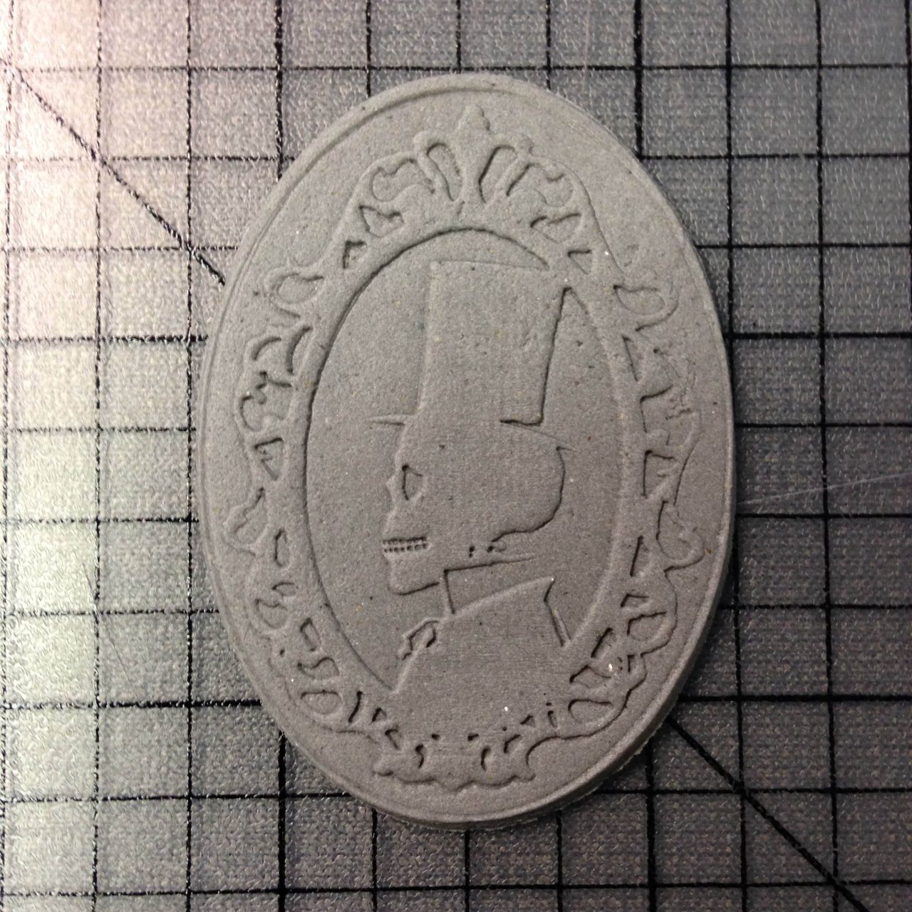 Skull 103 Cookie Cutter and Acrylic Stamp - Image 2